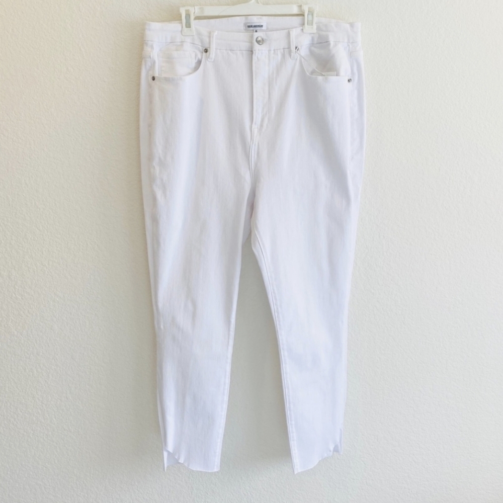 NWT Good American Good Legs Cascade Hem Jeans- 22 - Picture 3 of 7